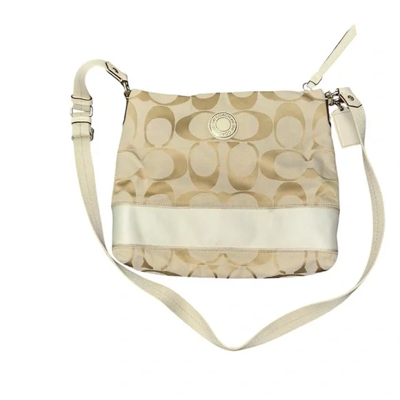 COACH Signature Stripe Women Cross Body Shoulder Bag-F19220 - Picture 4 of 4